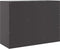 vidaXL - Dressoir - 99x39x73 - cm - staal - zwart