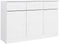 vidaXL - Dressoir - ALTA - 112x35x73 - cm - massief - grenenhout - wit