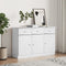vidaXL - Dressoir - ALTA - 112x35x73 - cm - massief - grenenhout - wit