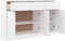 vidaXL - Dressoir - ALTA - 112x35x73 - cm - massief - grenenhout - wit