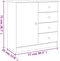 vidaXL - Dressoir - ALTA - 77x35x73 - cm - massief - grenenhout