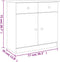 vidaXL - Dressoir - ALTA - 77x35x73 - cm - massief - grenenhout