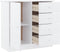vidaXL - Dressoir - ALTA - 77x35x73 - cm - massief - grenenhout - wit