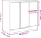 vidaXL - Dressoir - ambachtelijk - spaanplaat - hout - ambachtelijk - 85x34x76 - cm