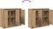 vidaXL - Dressoir - ambachtelijk - spaanplaat - hout - ambachtelijk - 85x34x76 - cm