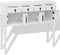 vidaXL - Dressoir - Chinese - stijl - massief - hout - wit