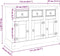 vidaXL - Dressoir - Corona - 112x44x78 - cm - massief - Mexicaans - grenenhout - bruin