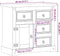 vidaXL - Dressoir - Corona - 87x40x76 - cm - massief - grenenhout