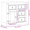vidaXL - Dressoir - Corona - 87x40x76 - cm - massief - grenenhout