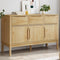 vidaXL - Dressoir - FLORO - 114x43x74 - cm - massief - grenenhout - wasbruin