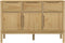 vidaXL - Dressoir - FLORO - 114x43x74 - cm - massief - grenenhout - wasbruin