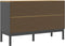 vidaXL - Dressoir - FLORO - 114x43x74 - cm - massief - grenenhout - grijs