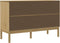 vidaXL - Dressoir - FLORO - 114x43x74 - cm - massief - grenenhout - wasbruin
