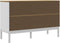 vidaXL - Dressoir - FLORO - 114x43x74 - cm - massief - grenenhout - wit