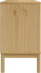 vidaXL - Dressoir - FLORO - 114x43x74 - cm - massief - grenenhout - wasbruin