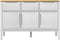 vidaXL - Dressoir - FLORO - 114x43x74 - cm - massief - grenenhout - wit