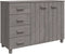 vidaXL - Dressoir - HAMAR - 113x40x80 - cm - massief - grenenhout - lichtgrijs