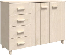 vidaXL - Dressoir - HAMAR - 113x40x80 - cm - massief - grenenhout - honingbruin