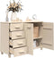 vidaXL - Dressoir - HAMAR - 113x40x80 - cm - massief - grenenhout - honingbruin