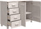 vidaXL - Dressoir - HAMAR - 113x40x80 - cm - massief - grenenhout - wit
