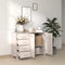 vidaXL - Dressoir - HAMAR - 113x40x80 - cm - massief - grenenhout - wit