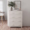 vidaXL - Dressoir - HAMAR - 79x40x103,5 - cm - massief - grenenhout - wit