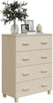 vidaXL - Dressoir - HAMAR - 79x40x103,5 - cm - massief - grenenhout - honingbruin