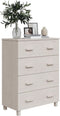 vidaXL - Dressoir - HAMAR - 79x40x103,5 - cm - massief - grenenhout - wit