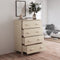 vidaXL - Dressoir - HAMAR - 79x40x103,5 - cm - massief - grenenhout - honingbruin