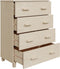 vidaXL - Dressoir - HAMAR - 79x40x103,5 - cm - massief - grenenhout - honingbruin