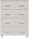 vidaXL - Dressoir - HAMAR - 79x40x103,5 - cm - massief - grenenhout - wit