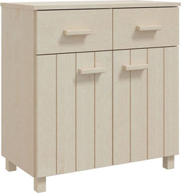 vidaXL - Dressoir - HAMAR - 79x40x80 - cm - massief - grenenhout - honingbruin