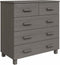 vidaXL - Dressoir - HAMAR - 79x40x80 - cm - massief - grenenhout - lichtgrijs