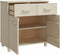 vidaXL - Dressoir - HAMAR - 79x40x80 - cm - massief - grenenhout - honingbruin