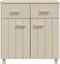 vidaXL - Dressoir - HAMAR - 79x40x80 - cm - massief - grenenhout - honingbruin
