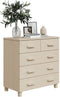 vidaXL - Dressoir - HAMAR - 79x40x80 - cm - massief - grenenhout - honingbruin