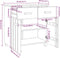 vidaXL - Dressoir - HAMAR - 79x40x80 - cm - massief - grenenhout - honingbruin