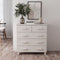 vidaXL - Dressoir - HAMAR - 79x40x80 - cm - massief - grenenhout - wit