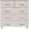 vidaXL - Dressoir - HAMAR - 79x40x80 - cm - massief - grenenhout - wit