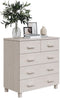 vidaXL - Dressoir - HAMAR - 79x40x80 - cm - massief - grenenhout - wit