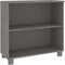vidaXL - Dressoir - HAMAR - 85x35x80 - cm - massief - grenenhout - lichtgrijs