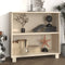 vidaXL - Dressoir - HAMAR - 85x35x80 - cm - massief - grenenhout - honingbruin
