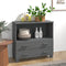 vidaXL - Dressoir - HAMAR - 85x35x80 - cm - massief - grenenhout - donkergrijs