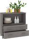 vidaXL - Dressoir - HAMAR - 85x35x80 - cm - massief - grenenhout - lichtgrijs