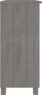vidaXL - Dressoir - HAMAR - 85x35x80 - cm - massief - grenenhout - lichtgrijs