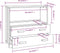 vidaXL - Dressoir - HAMAR - 85x35x80 - cm - massief - grenenhout - donkergrijs