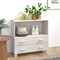 vidaXL - Dressoir - HAMAR - 85x35x80 - cm - massief - grenenhout - wit