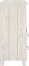 vidaXL - Dressoir - HAMAR - 85x35x80 - cm - massief - grenenhout - wit