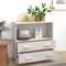 vidaXL - Dressoir - HAMAR - 85x35x80 - cm - massief - grenenhout - wit