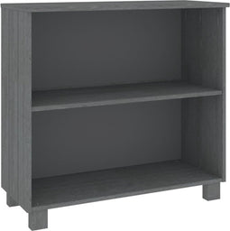 vidaXL - Dressoir - HAMAR - 85x35x80 - massief - grenenhout - donkergrijs